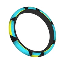 15 Inch Elastic Steering Wheel Cover Retro Bahamas Flag Steering Wheel Cover Universal Neoprene Steering Wheel Covers Protector