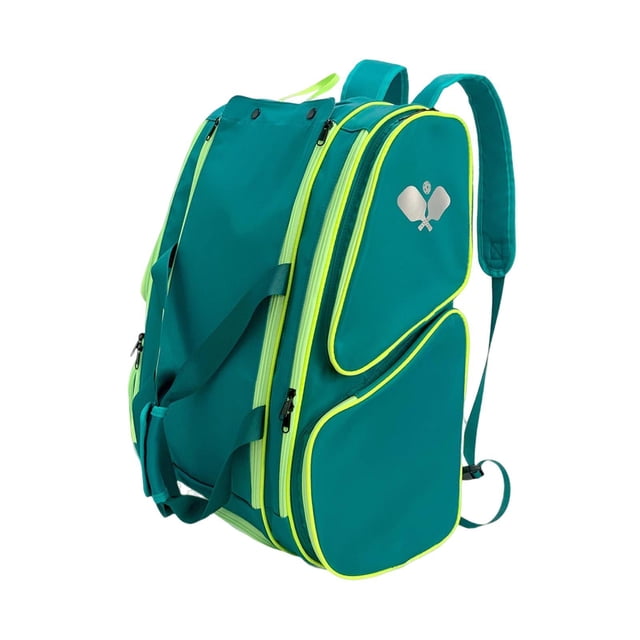 S SERENABLE Sac à Pagaie Portable Sac à Dos de Raquette de Pickleball pour Femmes de Plein Air Randonnée Vert