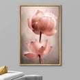thumbnail image 3 of wall26 Framed Canvas Wall Art - Closeup of Lotus Flower - Gallery Wrap Modern Home Art | Ready to Hang - 24"x36" Natural, 3 of 5