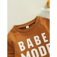 thumbnail image 5 of Arvbitana Toddler Baby Boys Girls Casual Sweatshirt Long Sleeve Letter Print Pullover Tops 0M 6M 12M 18M 24M 2T 3T Infant Spring Autumn Loose Clothes, 5 of 7