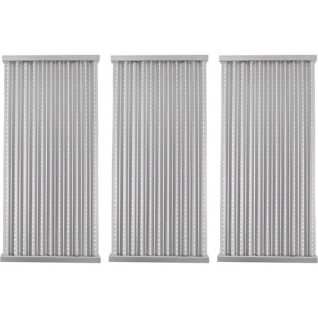 17" x 8" Stainless Steel Grill Emitter Plates for Charbroil TRU-Infrared 3-Burner Grills (Commercial, Signature, SmartChef & Medallion Series), 3-Pack