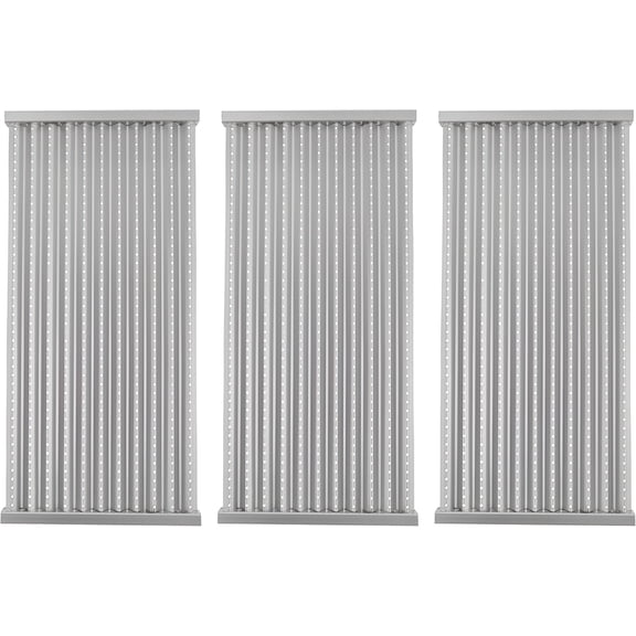 17" x 8" Stainless Steel Grill Emitter Plates for Charbroil TRU-Infrared 3-Burner Grills (Commercial, Signature, SmartChef & Medallion Series), 3-Pack