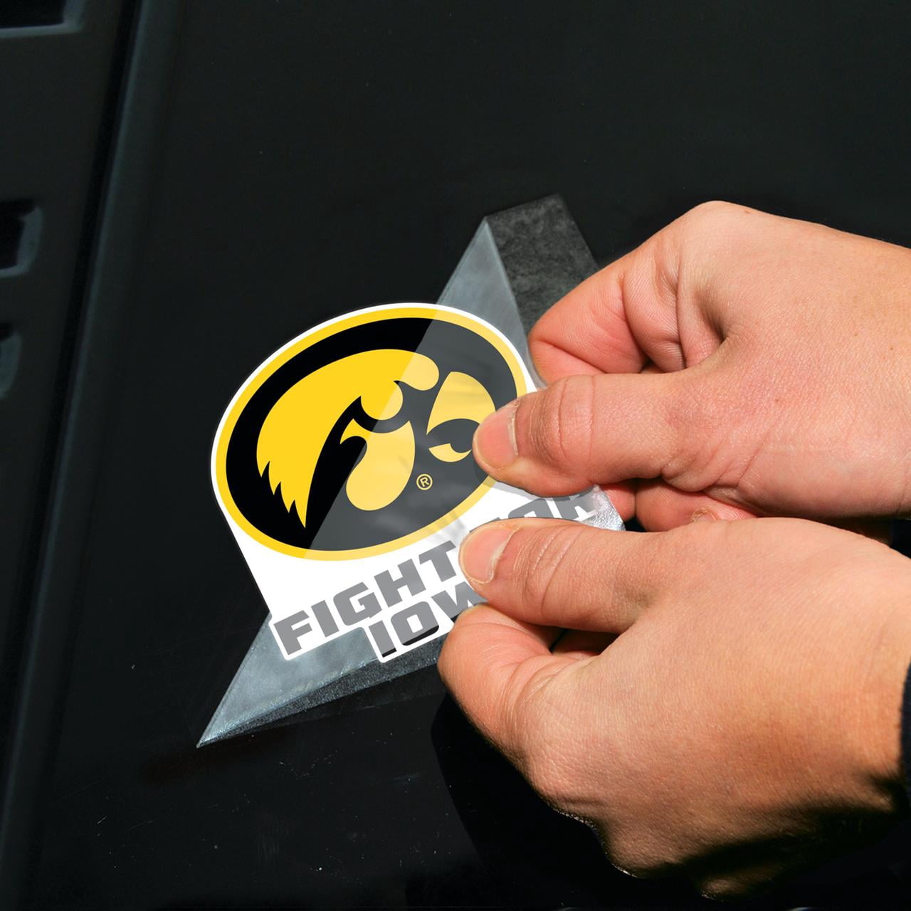 NCAA Iowa Hawkeyes Slogan 4" x 4" Perfect Cut Decal