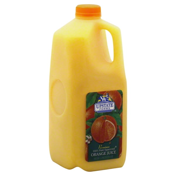 Upstate Farms 100 Pure Squeezed Orange Juice, Half Gallon