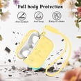 thumbnail image 5 of MATEPROX Compatible with AirPods Pro 3 Case, Flower Silicone Protective Cover with Keychain/Hand Strap-Yellow, 5 of 8