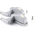 thumbnail image 5 of Luces de bisagra sin batería, luz universal para gabinete, color blanco cálido, batería de 12 V 23 A para muebles de cocina, hogar, armario, puerta., 5 of 5