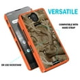 thumbnail image 6 of Case + Hand Strap + Belt Clip Combo for Sonim XP10 5G, Nakedcellphone [Hunter Camouflage] Slim Hard Phone Cover with Kickstand and Belt Hip Holster Combo for XP9900 (2022) - Orange Camo, 6 of 10