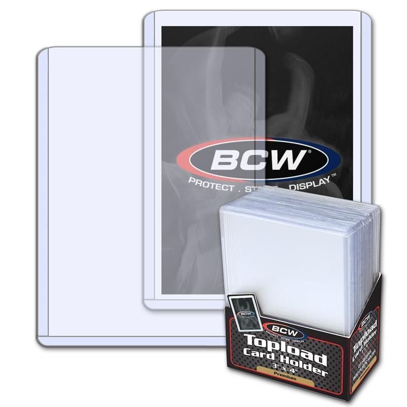 ~1 BCW Clear 4" X 6" Topload Card Holder For Photos & Important Documents 