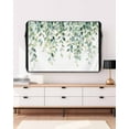 thumbnail image 3 of Outdoor TV Cover 70 to 75 Inch Weatherproof, Sage Green Leaves Print Waterproof TV Screen Protector for Outside Decor with Zipper and Pocket 68"L x 42"H , Eucalyptus Leaves, 3 of 7