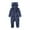 Dark Blue, variant on ZZwxWA Newborn Baby Snowsuit Fleece Lined Onesie Outfits Warm Hooded Romper for Infant Baby Fleece Jumpsuit Onesie Girls Hoodie Warm Clothing Toddler Snowsuits Coat