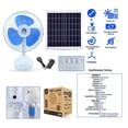thumbnail image 3 of Ventilador MegaLuz 2 en 1 con Panel Solar 12" Blanco, 3 of 3