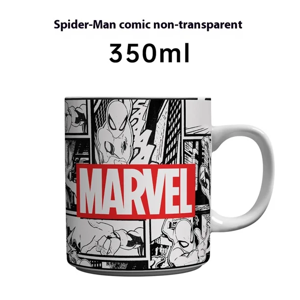 Marvel Peripheral Water Cup Spider Man Capitán América, Taza de cerámica creativa de gran capacidad, taza Peripheral