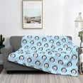 thumbnail image 2 of Yiaed Husky Head Print Blanket Throw Blanket Soft Cozy Flannel Blanket for Home Bed Sofa Couch Chair-60"x50", 2 of 6