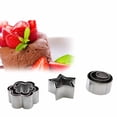 thumbnail image 3 of Mini moldes para pasteles 430 Acero inoxidable estrella redonda flor Multi forma hornear pastel cortador de galletas moldes 24 Uds Eigraketly  JJ15845-00, 3 of 5
