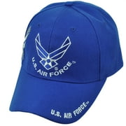 U.S Air Force Royal Blue Hat Cap Military Hap Arnold Wings Adjustable Defending