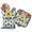 Multicolor 3, variant on CURLYOOT Red Apples Oven Mitts and Pot Holders Sets of 2, Non-Slip Washable Fruit Apples Hot Pads and Oven Gloves for Kitchen Cooking Baking