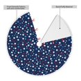 thumbnail image 2 of Rocae Colorful Stars for Christmas Tree Skirt with Pom Pom Trim for Holiday Party for Holiday Home Decor Indoor Outdoor-30", 2 of 7