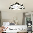 thumbnail image 3 of Bella Depot Flush Mount Ceiling Fan with LED Dimmable Light, Reversible Motor, 6-Speeds, Control with Smart App and Remote, 3 of 11
