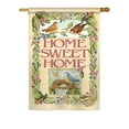 thumbnail image 2 of Breeze Decor 00048 Welcome BirdsSPringtime 2-Sided Vertical Impression House Flag - 28 x 40 in., 2 of 2