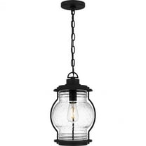 Quoizel Luther 1-Light Earth Black Outdoor Hanging Lantern