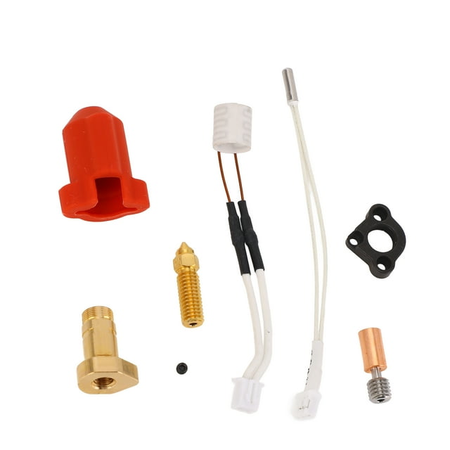 Ceramic Heating Block Hotend Kit, High Efficiency Ceramic Hotend Kit 24V 60W Single Hole Brass Nozzle for ABS PETG