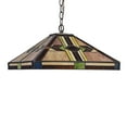 thumbnail image 2 of RADIANCE Goods Tiffany-Style Blackish Bronze 2 Light Mission Ceiling Pendant Fixture 16" Shade, 2 of 6