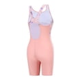 thumbnail image 4 of lnmuld Girls Swimsuit Seashell Print Beach Resort Swimming Training Swimwear Color:Pink,Size:13-14 Years, 4 of 7