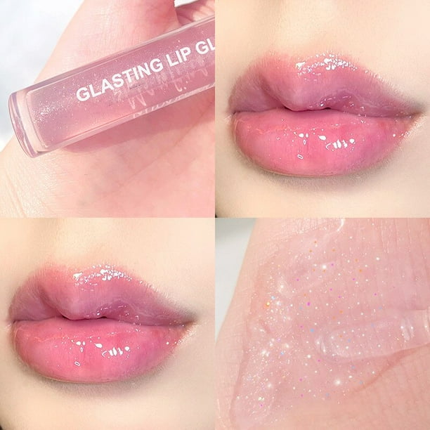 Espejo Agua Brillo de labios Esmalte de labios Vidrio transparente Aceite de labios Lápiz labial líquido duradero a prueba de agua Brillo de labios Cosméticos de labios Tan Jianjun unisex