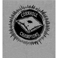thumbnail image 2 of Cornhole Champions Adult Heather Gray Crew Neck Short Sleeve Tee-Medium, 2 of 4