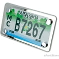 thumbnail image 3 of LFPartS Motorcycle Stainless Steel License Plate Frame + Motorcycle License Backing Plate Set, 3 of 3