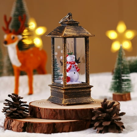 

Zhiui Decor Christmas Lights Santa Lights Room Party Decorations Place Small Oil Lamp Storm Christmas Night Lig Desktop Ornament Anime Tiangiki Minimalist Desktop Decoration