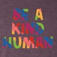 thumbnail image 6 of Wild Bobby, Be A Kind Human Positive Inspirational Slogan Inspirational/Christian Men Premium Tri Blend Tee, Vintage Purple, XX-Large, 6 of 6