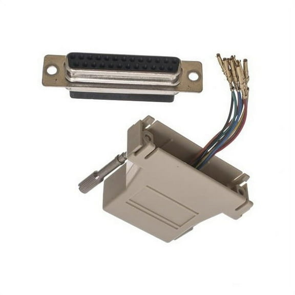 (Price/EACH)IEC DB25F-RJ4508-BG DB25 Female to RJ4508 Adapter Beige