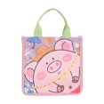 thumbnail image 1 of Bolso pequeño con dibujos animados, estilo fresco, bolso de lona para mujer, bolso de mano de algodón y lino, bolso de mano, mini bolso de almuerzo a rayas, 1 of 6