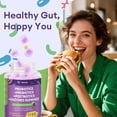 thumbnail image 6 of Totaria Sugar Free 5-in-1 Probiotic Prebiotic Postbiotic Gummies, Complete Gut, Digestive & Immune Support for Adults, Vegan, Grape Flavor, 60 Count, 6 of 9