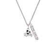 thumbnail image 2 of Delight Jewelry Silvertone Enamel Soccer ball ''Rocks'' Silvertone Hope Anchors the Soul Bar Charm Necklace, 23", 2 of 4