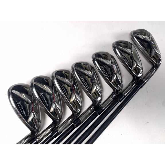 Pre-Owned TaylorMade M2 Iron Set 7-PW AW SW LW REAX Regular Graphite RH Oversize Grips