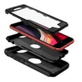thumbnail image 5 of Petocase for iPhone SE 2022/2020 Case Built-in Screen Protector Shockproof Dust/Drop Proof 3 in 1 Full Body Rugged Heavy Duty Durable Cover for Apple iPhone SE 3rd/2nd Gen 4.7,Black, 5 of 8