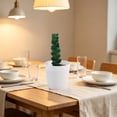 thumbnail image 4 of Eolstice Artificial Potted Plants, Fake Plastic Flowers with White Pots, Small Arrangement, Home Table Kitchen Bar Decor, Office Indoor Decoration, 4 of 6