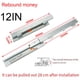 thumbnail image 2 of 1Pair 200-500mm Drawer Rail Cold Rolled Steel Drawer Slides Silent Soft Close Drawer Runners Cabinet Slides Furniture Hardware, 2 of 11