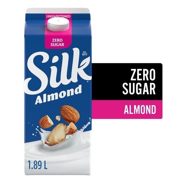 Silk Almond Milk Alternative, Unsweetened, Dairy Free, 1.89 L