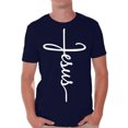 thumbnail image 1 of Awkward Styles He Is Risen Shirt for Men Christian Shirts for Men Happy Easter Gifts for Him Easter Christian Outfits Jesus T Shirt Bible Verse Matthew 28:6 Men's Easter Tshirt Easter Theme T-Shirts, 1 of 4