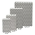 thumbnail image 4 of 200 Qty 8.5" x 11" Decorative Flat Paper Gift Bags - Black Chevron Pattern on White Kraft Bags - for Sales/Treats/Parties Cookies/Gifts - N'icePackaging, 4 of 7