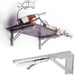 thumbnail image 3 of Soporte de estante de almacenamiento móvil para el hogar con soporte triangular plegable tipo K de acero inoxidable Rawiri, 3 of 8