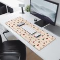 thumbnail image 2 of Long Mouse Pads for Desk,Beige Christmas Decoration Pattern Desk Mats on Top Of Desks, Desk Mouse Pad Extra Large with 3mm Non-Slip Base and Stitched Edge for Gaming,Office,Work,Home 31.5x11.8in, 2 of 5