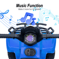 thumbnail image 4 of Hikiddo 6V Kids ATV, 4-Wheeler Ride on Toy for Toddlers Aged 1-3 Boys & Girls with Music - Blue, 4 of 8