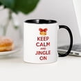 thumbnail image 3 of CafePress - Keep Calm And Jingle On Mug - 11 oz Ceramic Mug - Novelty Coffee Tea Cup, 3 of 4