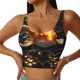 thumbnail image 1 of Balery Golden Koi And Treasure Sujetadores deportivos con espalda cruzada para mujer, acolchados, sin costuras, de alto impacto, ideales para yoga, gimnasio, entrenamiento y fitness.-Small, 1 of 8