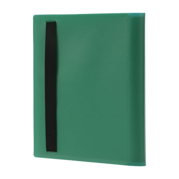 Unique Bargains 4 Pockets Card Binder with 160 Sleeves Trading Card Collector Album Holder Green