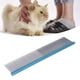 thumbnail image 2 of Peine de acero para mascotas, 2 densidades diferentes, evita la estática, peine de aseo para perros con extremos redondeados para razas de pelo largo y corto, azul, 22 cm/8,7 pulgadas, 2 of 13